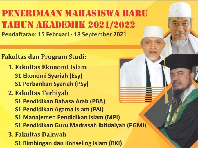 Penerimaan Mahasiswa Baru Institut Agama Islam Nurul Hakim 2021/2022